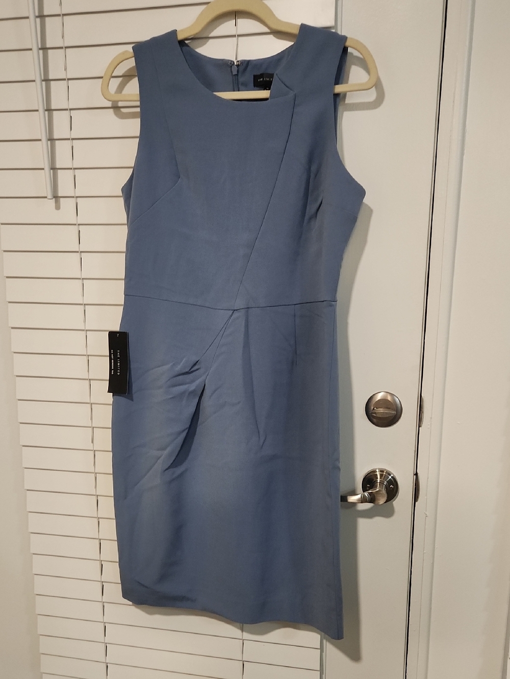 The Limited Dusty Blue Sleeveless Sheath Dress